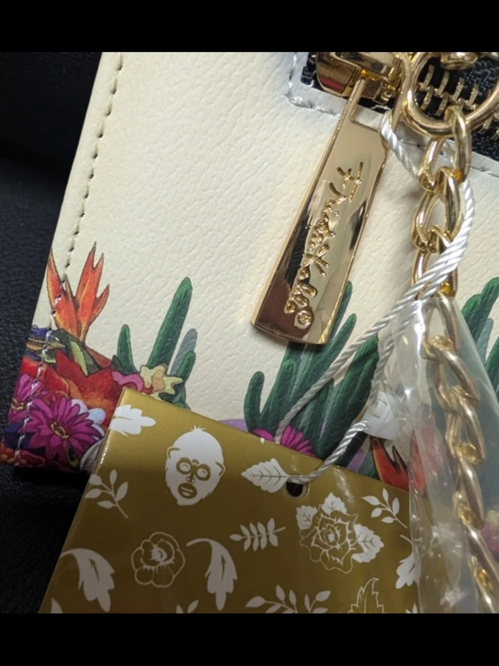 Frida Kahlo Floral Cream Crossbody